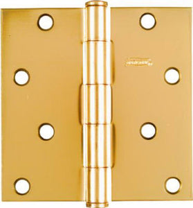 4 x 4-In. Brass Residential Door Hinge