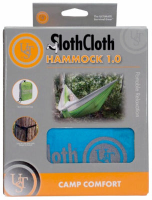 Slothcloth Hammock, Blue Nylon, 96 x 52 x 3-In.