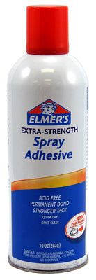 Extra Strong Spray Adhesive, Dries Clear, 10-oz.
