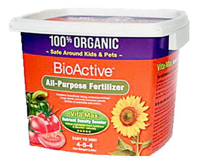 Bioactive Organic Fertilizer, 4-6-4 Formula, 2-Qts.