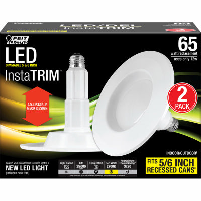 Adjustable LED Retrofit Kit, 5-6-In., 2-Pk.