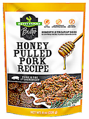 Bistro Dog Treats, Honey Pulled Pork, 8-oz.