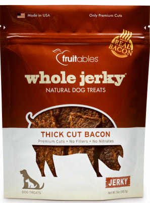 Dog Treats, Jerky Bacon Strips, 5-oz.