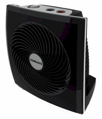 PVH Panel Vortex Heater, 2 Settings, Thermostat Control, Black