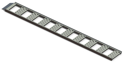 Straight Loading Ramp, 1,250-Lb. Capacity, Aluminum, 13 x 77-In., 2-Pk.