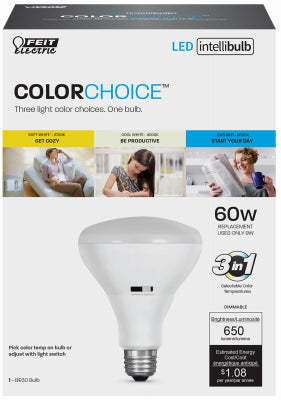 LED IntelliBulb, 3 Color Choices In 1 Bulb, 9-Watts