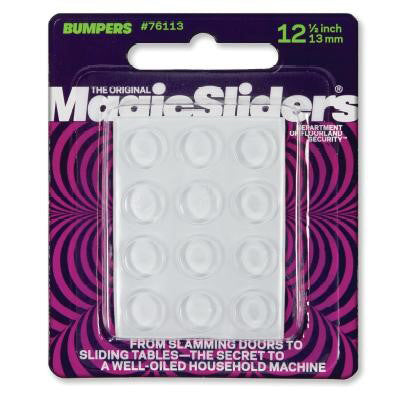 Protective Bumpers, Self-Stick, Clear, Round, .5-In., 12-Pk.