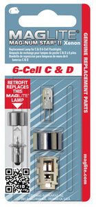 Magnum Star II Xenon Replacement Lamp For 6-Cell "C" Or "D" Maglite Flashlights
