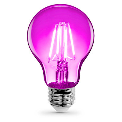 LED Light Bulb, Pink Filament, 3.6-Watt