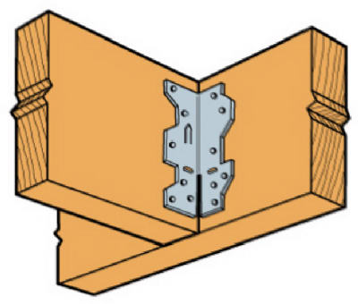 Framing Angle Connector, 18-Ga. Steel, 2 x 3 & 2 x 4