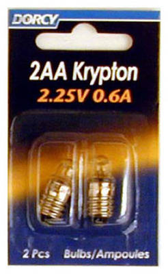 Flashlight Bulbs, 2AA Krypton, 2-Pk.