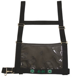 4-H Show Number Harness, Black Nylon, Youth/Women's, Small/Medium