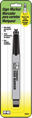 Permanent Sign Marker, Black Ink