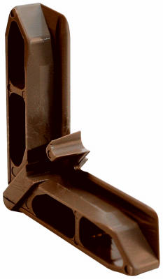 Screen Frame Corner, PL16132, Terratone Bronze, 7/16 x 3/4-In., 20-Pk.