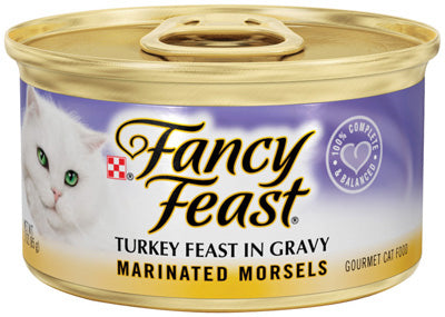 Cat Food, Marinated Turkey, 3-oz. Can
