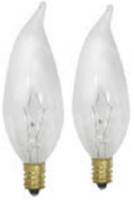 Decorative Incandescent Light Bulb, Clear, 60-Watts, 120-Volt, 4-Pk.