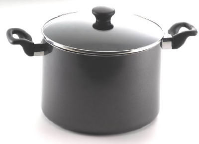 Get-A-Grip Saucepan,, With Glass Lid, 8-Qts.