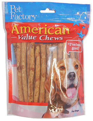 Dog Treats, American Beefhide Chicken-Flavor Munchie Roll, 40-Pk.