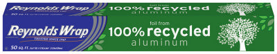 Aluminum Foil, Completely Recycled, 12-In. x 16.67-Yds.
