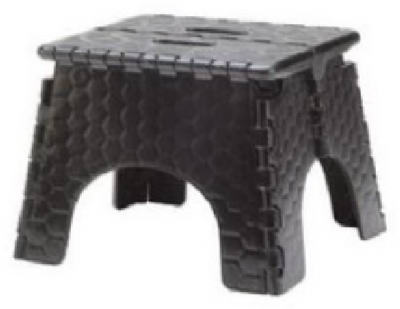 E-Z Fold Stepstool, Black