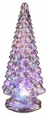 Kaleidoscope Christmas Tree, Mercury Glass, 12-In.