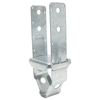 Stand Off Post Base, Galvanized Steel, 14 Gauge, 4 x 4-In.