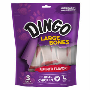 Dog Dental Bone, Large White, 3-Pk.