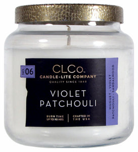 Scented Candle, Violet Patchouli, 14-oz.