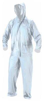 Rain Suit, Clear PVC,  2-Pc., Medium