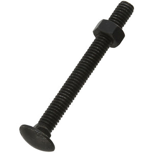 Carriage Bolts, Steel, Black, 5/16 x 3-In., 3-Pk.