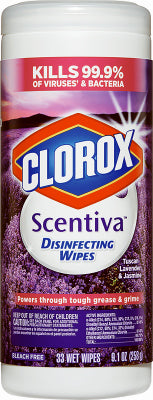 Cleaning Disinfecting Wipes, Lavender & Jasmine Scent, 33-Ct.