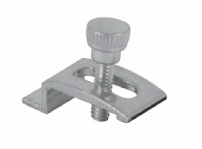 Storm Door Panel Clips, Mill Finish, 1/4-In. Offset, 4-Pk.