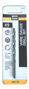 #9 3-5/8-In. Wire Gauge Drill Bit, Black Oxide