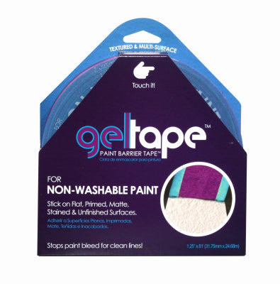 Gel Tape Painters Tape, Non-Washable Textured Surfaces, 1.25-In. x 81-Ft.