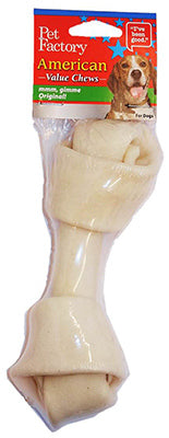 Dog Treats, American Beefhide Bone, 9-10-In.