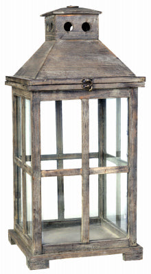 Temple Garden Candle Lantern, Antique Finish, Large