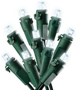 Christmas Lights Set, Indoor or Outdoor, Battery-Operated, Micro White LED, 50-Ct.