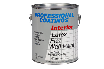 Good Interior Latex Paint, Flat White, 1-Gallon