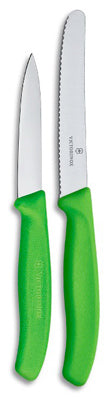 Swiss Classic Utility & Paring Knife, Green Handle