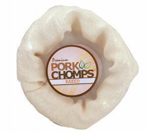 Dog Treats, Natural Pork Skin Donut, 6-In.