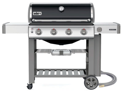 Genesis II E-410 4-Burner Natural Gas Grill, 48,000-BTU, Black