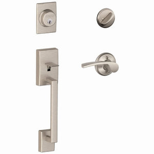 Century Handleset, Single Cylinder, Satin Nickel