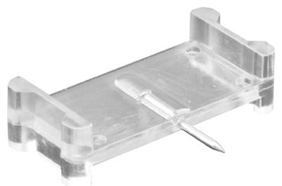 Window Grid Retainer, Clear Plastic, 1/2 x 7/8-In., 6-Pk.