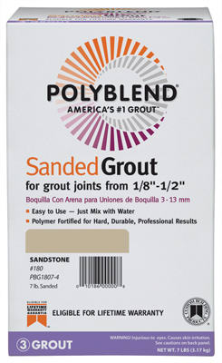 7-Lb. Bright White Polyblend Sanded Grout