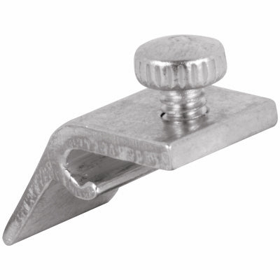 Storm Door Panel Clips, Aluminum, 7/16-In. Depth, 4-Pk.