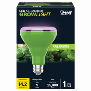 LED Grow Light Bulb, BR30, 9-Watts