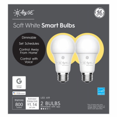 LED C-Sleep Smart Bulb, Soft White Frost, 800 Lumens, 11-Watts, 2-Pk.