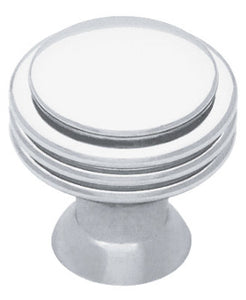 Cabinet Knob, Polished Chrome, 1-7/64-In.