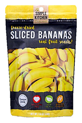 Freeze-Dried Bananas, 4 Servings, 1.4-oz.