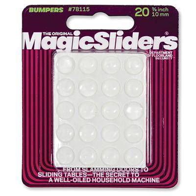 Protective Bumpers, Self-Stick, Clear, Round, 3/8-In., 20-Pk.